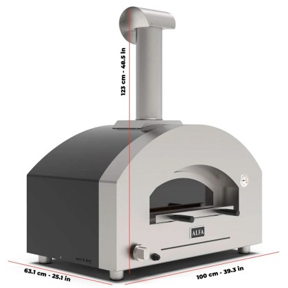 ALFA FUTURO 2 PIZZE (Ex Stone Oven) SILVER BLACK ΥΓΡΑΕΡΙΟ / ΞΥΛΟ