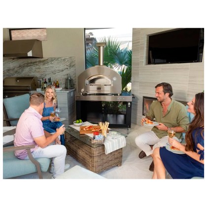 ALFA FUTURO 2 PIZZE (Ex Stone Oven) SILVER BLACK ΥΓΡΑΕΡΙΟ / ΞΥΛΟ
