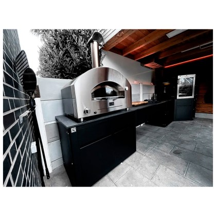 ALFA FUTURO 2 PIZZE (Ex Stone Oven) SILVER BLACK ΥΓΡΑΕΡΙΟ / ΞΥΛΟ