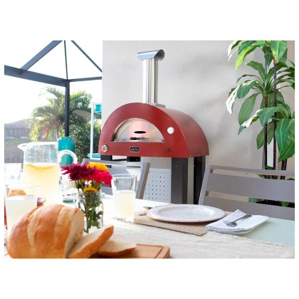 ALFA MODERNO 2 PIZZE ANTIQUE RED ΞΥΛΟ