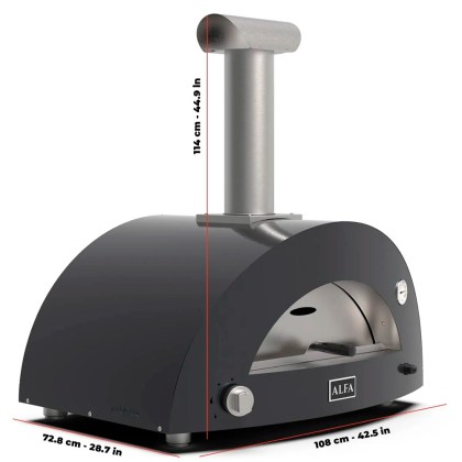 ALFA MODERNO 3 PIZZE ANTIQUE RED ΞΥΛΟ
