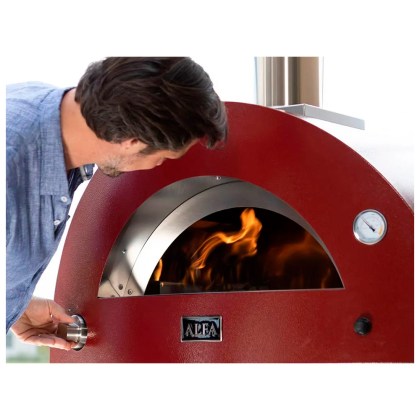 ALFA MODERNO 3 PIZZE ANTIQUE RED ΞΥΛΟ