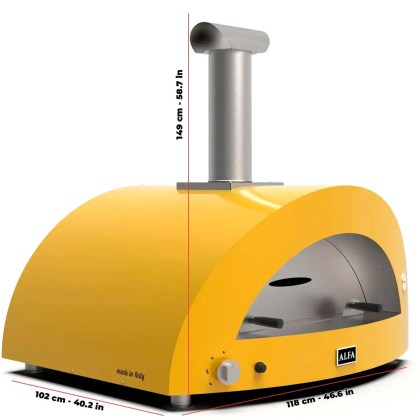 ALFA MODERNO 5 PIZZE (Ex Allegro) FIRE YELLOW ΥΓΡΑΕΡΙΟ / ΞΥΛΟ
