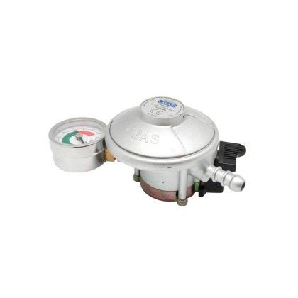 ART GAS LOW PRESSURE SAFETY BUTTON REGULATOR WITH MANOMETER 1.5KG/H