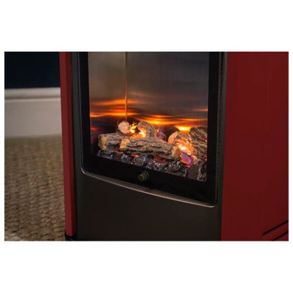 Coral Gas Heater Manhattan Black Red