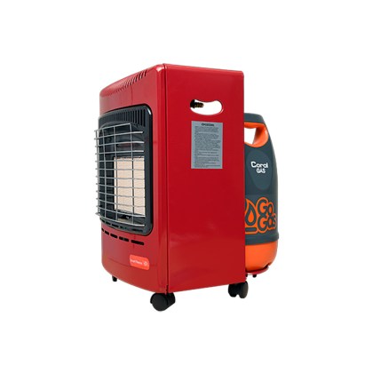 Coral Gas Liquid Gas Heater Smart Thermo Red