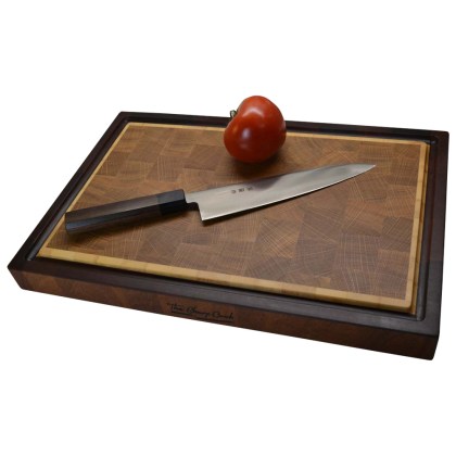Cutting Board Maple Oak and Sapele Model 001 Large