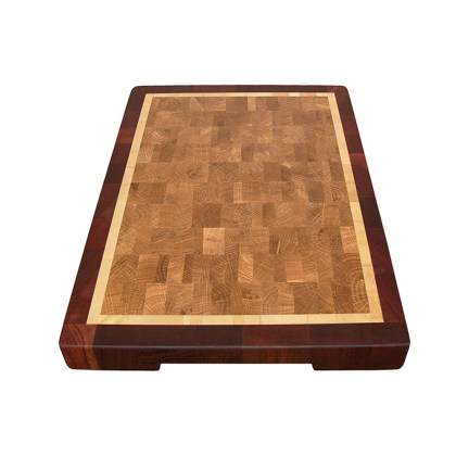  Cutting Board Maple Oak and Sapele Model 001 Medium