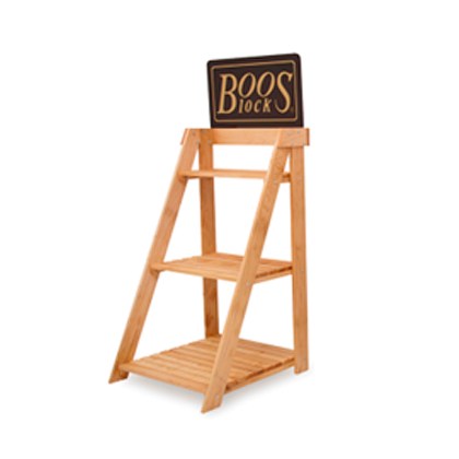 John Boos 3 Shelf Cutting Board Display Racks