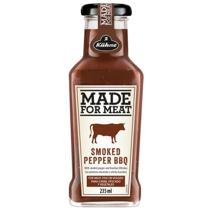 KUHNE SAUCE MEAT BBQ SMOKE PEPPER 235ml