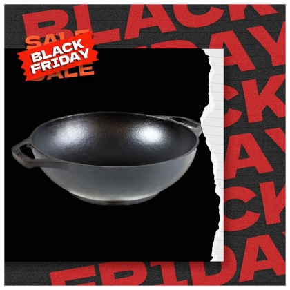 LODGE Cast Iron Wok 22,86 cm