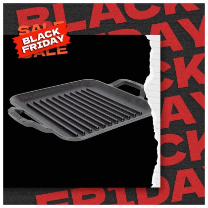 LODGE Cast Iron Square Grill Pan 27,94 cm