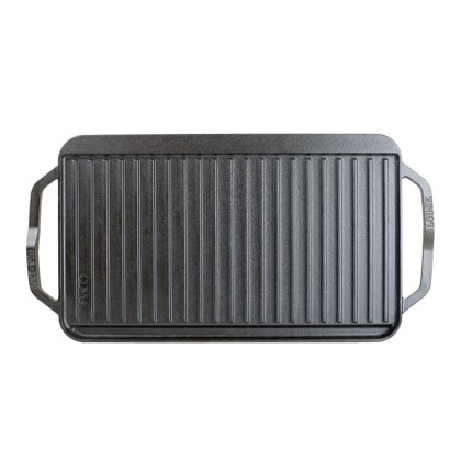 LODGE 49.53x25.4 cm Cast Iron Griddle-Grill Chef Collection