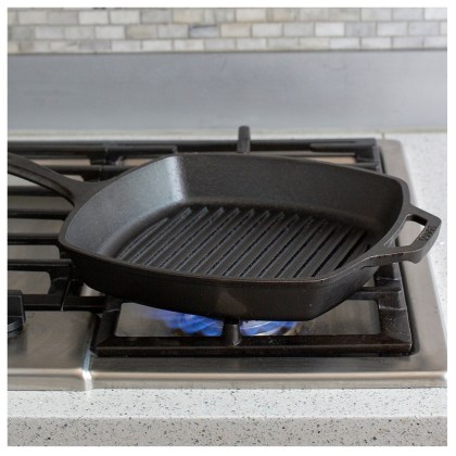 LODGE Cast Iron Square Grill Pan 26,67 cm OFFER COMBO