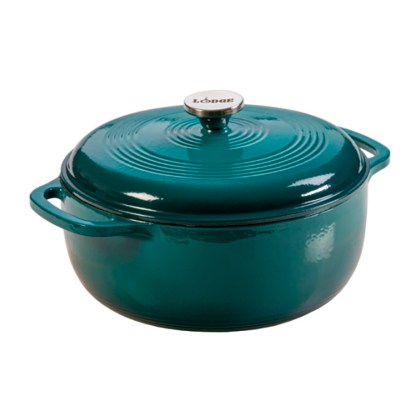 LODGE Enamel Cast Iron Pot 5.68 lt - Lagoon