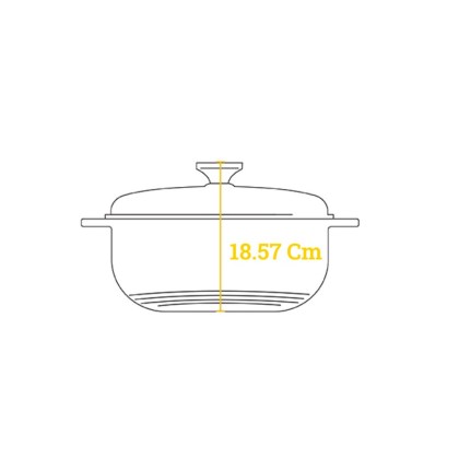 LODGE Enameled Cast Iron Casserole 5.68 lt - Lilac