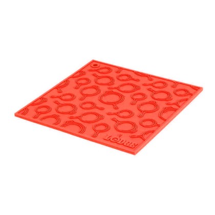 LODGE Silicone Trivet Red