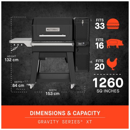 Masterbuilt Gravity Series XT Digital Charcoal Grill + Smoker