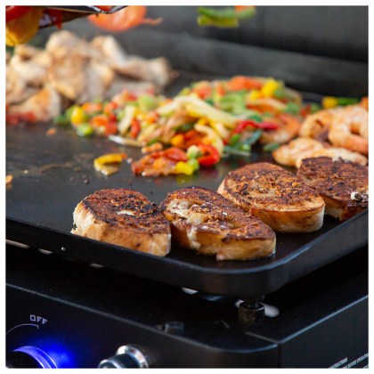 Pit Boss Portable Gas Plancha 5 Burner, Cart (30mb, w/ kit)