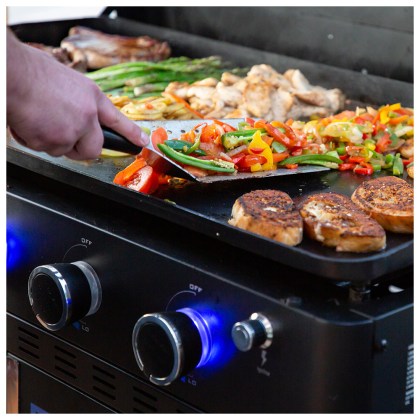 Pit Boss Portable Gas Plancha 5 Burner, Cart (30mb, w/ kit)