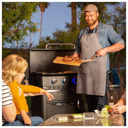 Pit Boss Portable Gas Plancha 5 Burner, Cart (30mb, w/ kit)