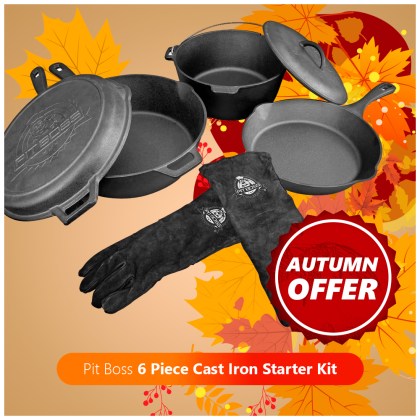 Pit Boss 6 Piece Cast Iron Starter Kit