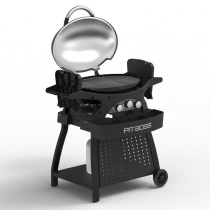 Pit Boss Deluxe Cart - 3 Burner Portable Gas Grill