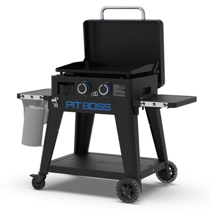 Pit Boss Portable Gas Ultimate Plancha:  2 Burner with Cart (30mb, with Manifold kit)