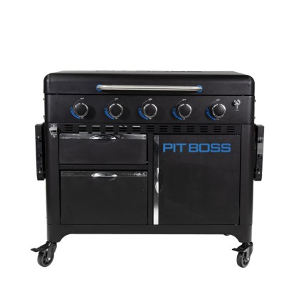 Pit Boss Portable Gas Plancha 5 Burner, Cart (30mb, w/ kit)