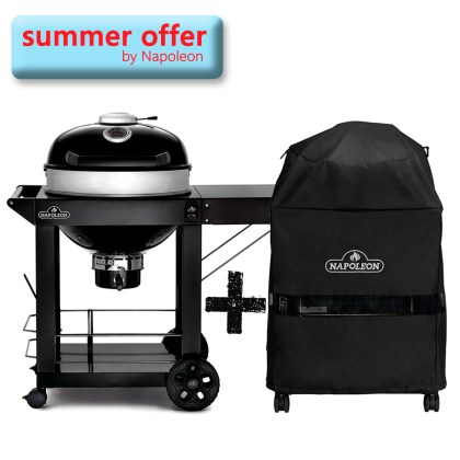 Napoleon Charcoal Grill Pro22K- CART 57cm with base and shelf