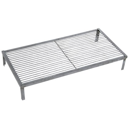 Professional Straight Grill With Legs, 120 x 40 x 14(h)cm