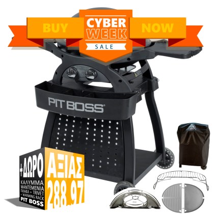 Pit Boss Portable Gas Grill Sportsman 2 Grey with Cart Promotion