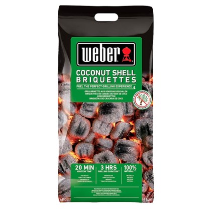 Weber Μπρικέτες Coconut Shell Συσκευασία 4kg