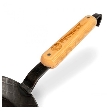 Wooden handle for Wrought-Iron Pans Petromax