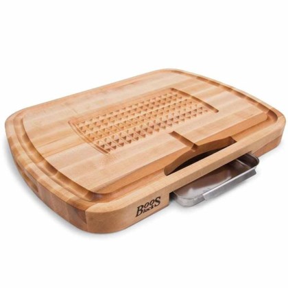 Boos Block – Wooden Cutting Board Pyramid 61x46x6 cm with Drip Pan