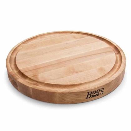 Boos Block CB Series - Round Double-Sided Wooden Cutting Board 38x38x4.5 cm